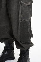 3B M1117 TROUSER Over Cotton Stretch & Velvet Dyed Cold Mud MAN LA HAINE INSIDE US