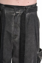 3B M1117 TROUSER Over Cotton Stretch & Velvet Dyed Cold Mud MAN LA HAINE INSIDE US