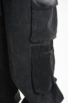3B M1117 TROUSER Over Cotton Stretch & Velvet Dyed Cold Black LA HAINE INSIDE US