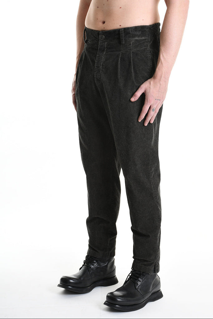 3B M1118 TROUSER Regular Velvet Dyed Cold Mud LA HAINE INSIDE US