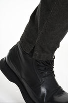 3B M1118 TROUSER Regular Velvet Dyed Cold Mud LA HAINE INSIDE US