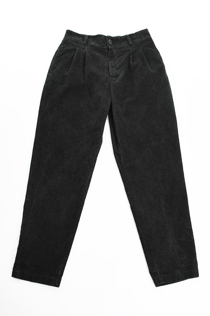 3B M1118 TROUSER Regular Velvet Dyed Cold Black MAN TEPHRA