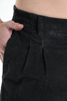 3B M1118 TROUSER Regular Velvet Dyed Cold Black MAN TEPHRA