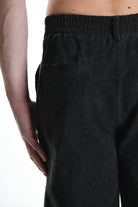 3B M1118 TROUSER Regular Velvet Dyed Cold Black MAN TEPHRA