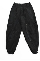 3B M1121 TROUSER Over Bull Stretch Coated Black MAN LA HAINE INSIDE US