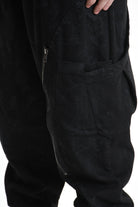 3B M1121 TROUSER Over Bull Stretch Coated Black MAN LA HAINE INSIDE US