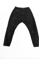 3B M1123 TROUSER Skinny Bull Stretch Coated Black MAN LA HAINE INSIDE US
