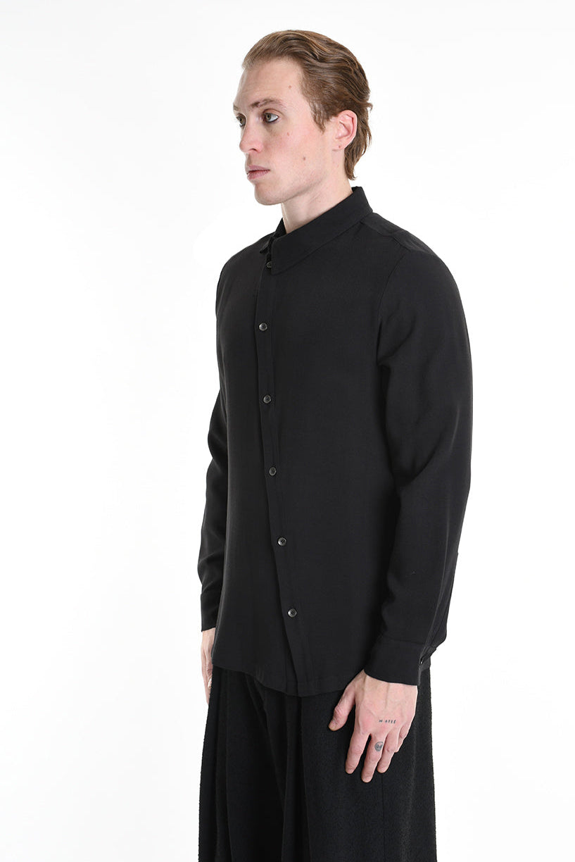 3B M1127 SHIRT Regular Viscose Black LA HAINE INSIDE US