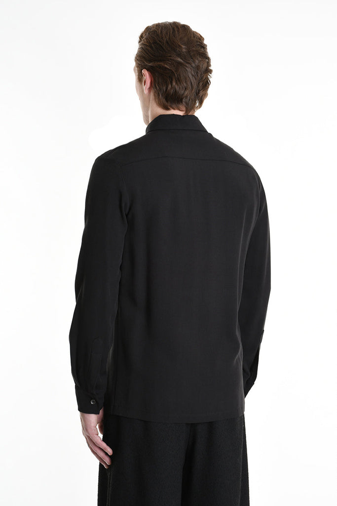 3B M1127 SHIRT Regular Viscose Black LA HAINE INSIDE US