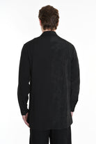 3B M1128 SHIRT Regular Long Viscose & Nylon Jacquard Black LA HAINE INSIDE US