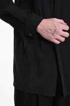 3B M1128 SHIRT Regular Long Viscose & Nylon Jacquard Black LA HAINE INSIDE US