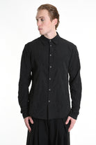 3B M1129 SHIRT Regular Nylon & Jacquard Black TEPHRA
