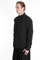 3B M1129 SHIRT Regular Nylon & Jacquard Black TEPHRA