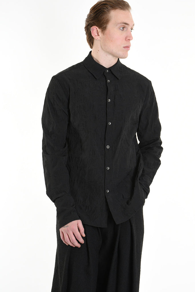 3B M1129 SHIRT Regular Nylon & Jacquard Black TEPHRA