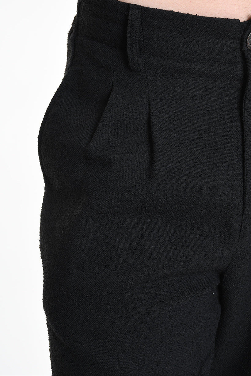 3B M1130 TROUSER Regular Boucle Black MAN LA HAINE INSIDE US