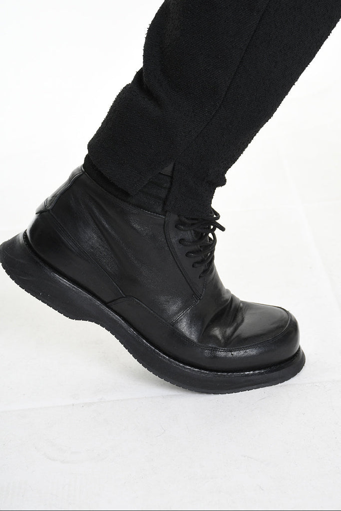 3B M1130 TROUSER Regular Boucle Black MAN LA HAINE INSIDE US