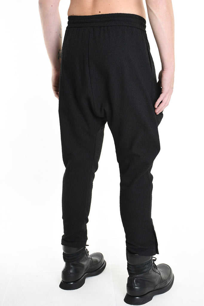 3B M1131 TROUSER Comfort Boucle Black MAN LA HAINE INSIDE US