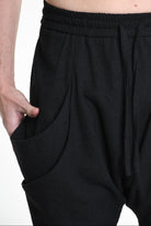 3B M1131 TROUSER Comfort Boucle Black MAN LA HAINE INSIDE US