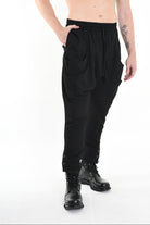 3B M1131 TROUSER Comfort Boucle Black MAN LA HAINE INSIDE US