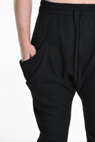 3B M1131 TROUSER Comfort Boucle Black MAN LA HAINE INSIDE US