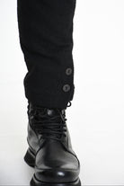 3B M1131 TROUSER Comfort Boucle Black MAN LA HAINE INSIDE US