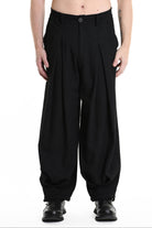 3B M1132 TROUSER Over Boucle Black MAN TEPHRA