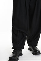 3B M1132 TROUSER Over Boucle Black MAN TEPHRA