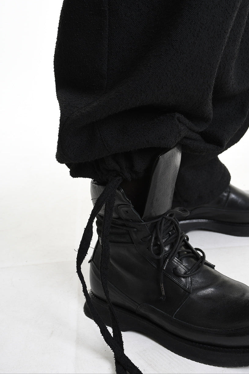 3B M1132 TROUSER Over Boucle Black MAN TEPHRA