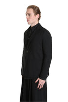 3B M1133 BLAZER Regular Fit in Bouclé, Black. LA HAINE INSIDE US