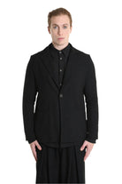 3B M1133 BLAZER Regular Fit in Bouclé, Black. LA HAINE INSIDE US