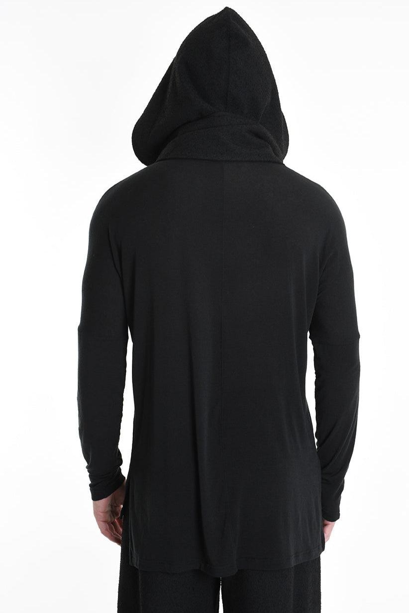 3B M1135 SCARF Hood Boucle Black UNISEX LA HAINE INSIDE US