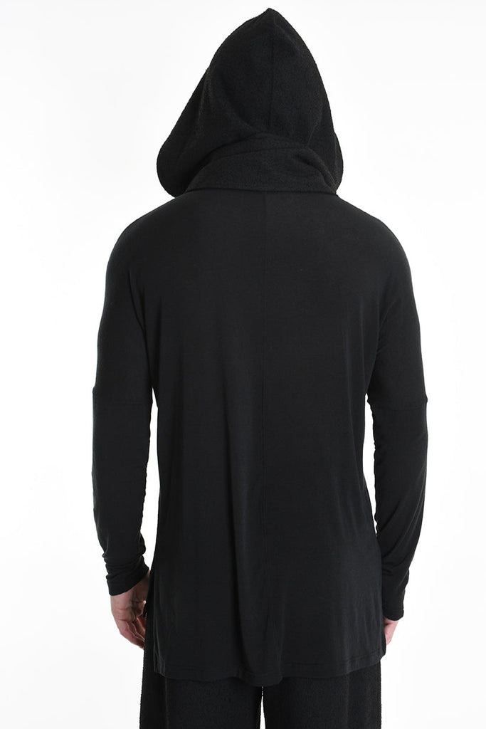 3B M1135 SCARF Hood Boucle Black UNISEX LA HAINE INSIDE US