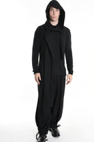 3B M1135 SCARF Hood Boucle Black UNISEX LA HAINE INSIDE US