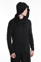 3B M1135 SCARF Hood Boucle Black UNISEX LA HAINE INSIDE US