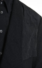 3B M1136 JACKET Comfort Fit in Bouclé & Jacquard Nylon, Black. LA HAINE INSIDE US