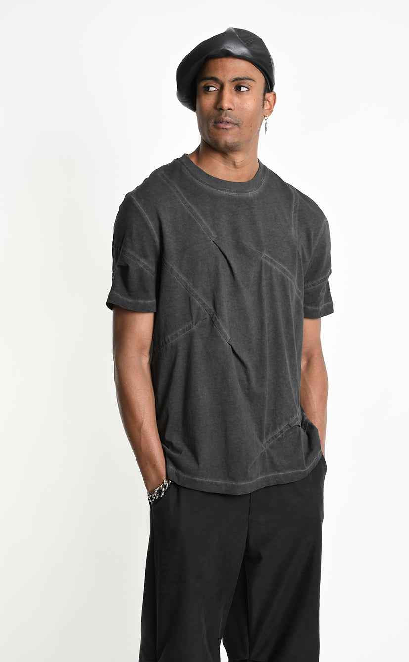 3B M1294 T-SHIRT Comfort Cotton Dyed Cold Grey