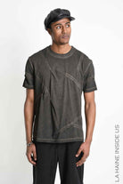 3B M1294 T-SHIRT Comfort Cotton Dyed Cold Mud