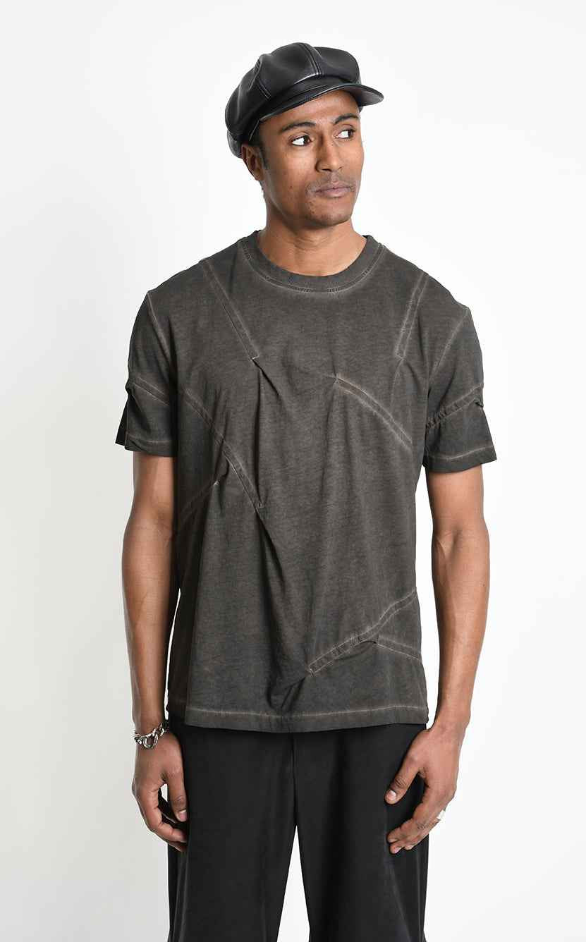 3B M1294 T-SHIRT Comfort Cotton Dyed Cold Mud