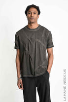 3B M1294 T-SHIRT Comfort Cotton Dyed Cold Mud