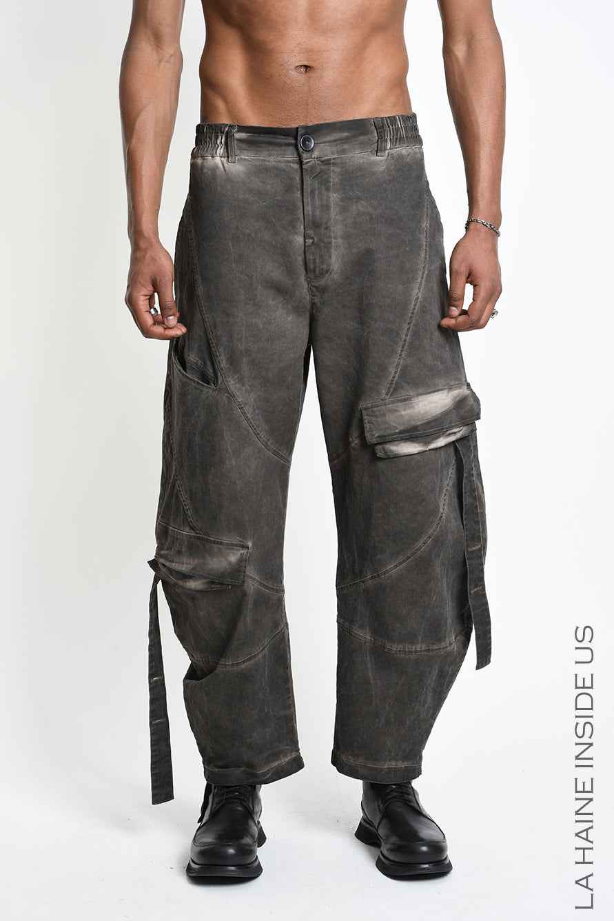 3B M1323 CARGO Over Balloon Cotton Dyed Cold Mud