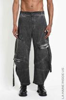 3B M1323 CARGO Over Balloon Cotton Dyed Cold Grey