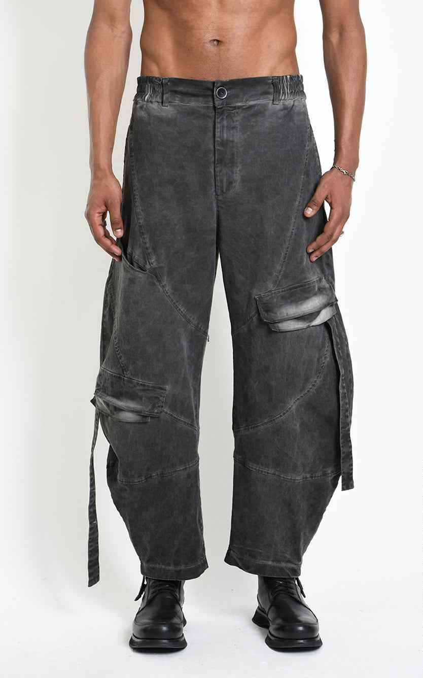 3B M1323 CARGO Over Balloon Cotton Dyed Cold Grey