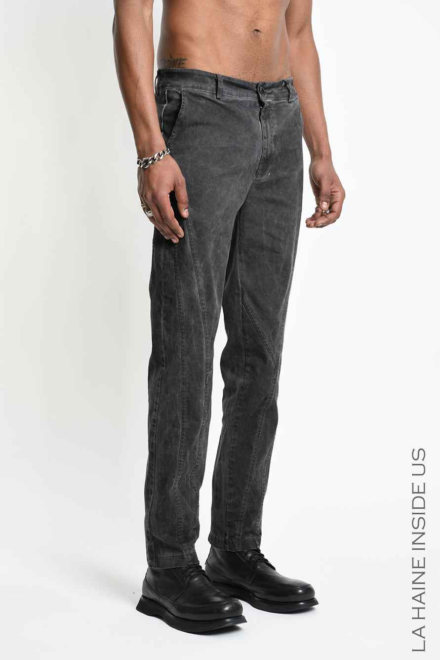 3B M1324 TROUSER Regular Skinny Cotton Dyed Cold Grey