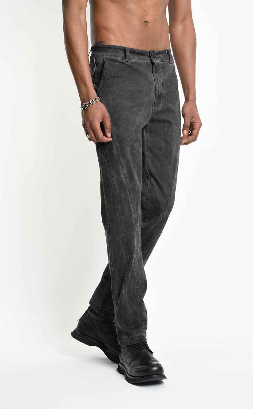 3B M1324 TROUSER Regular Skinny Cotton Dyed Cold Grey