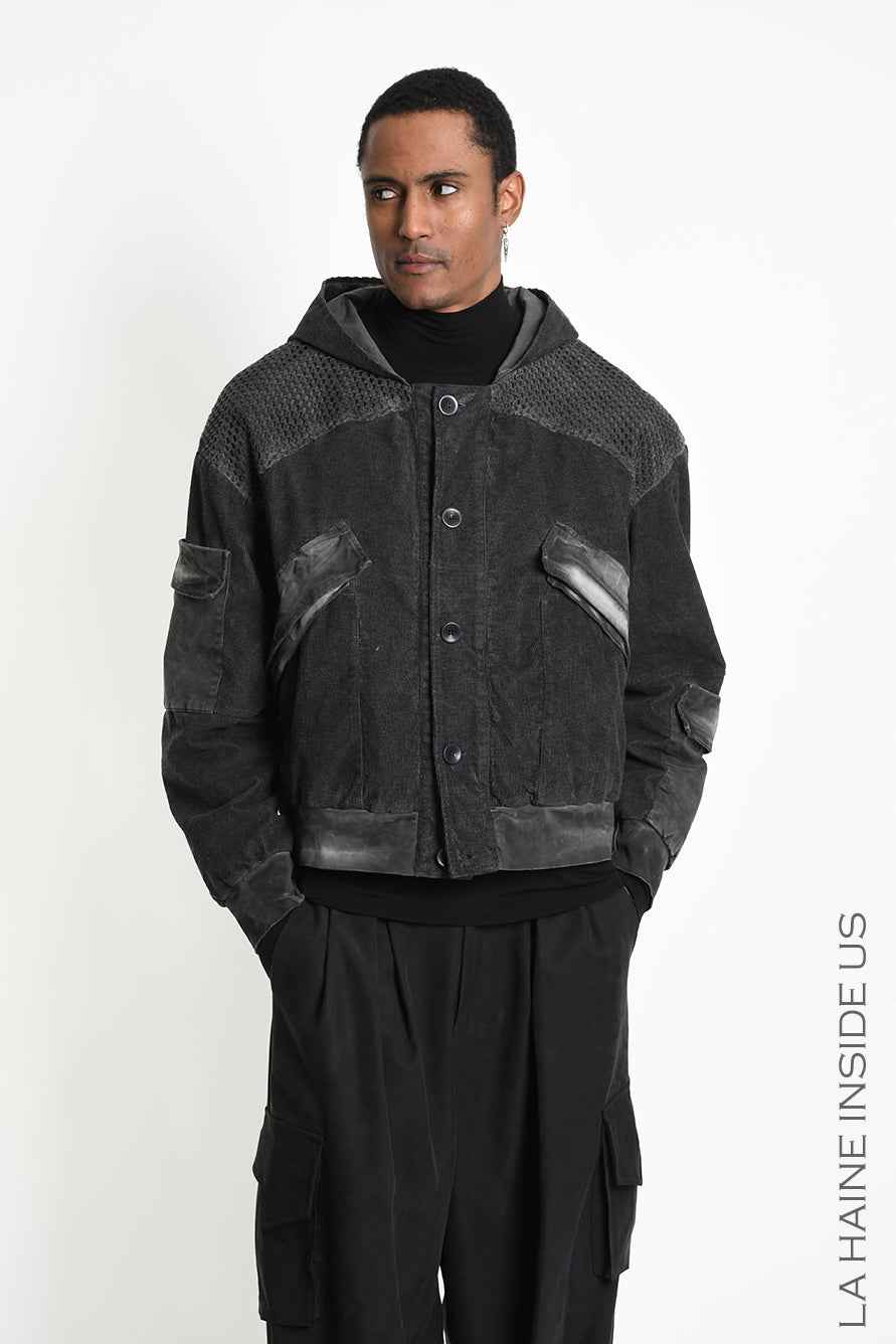 3B M1325 SPORT JACKET Over Meshcore Dyed Col Grey