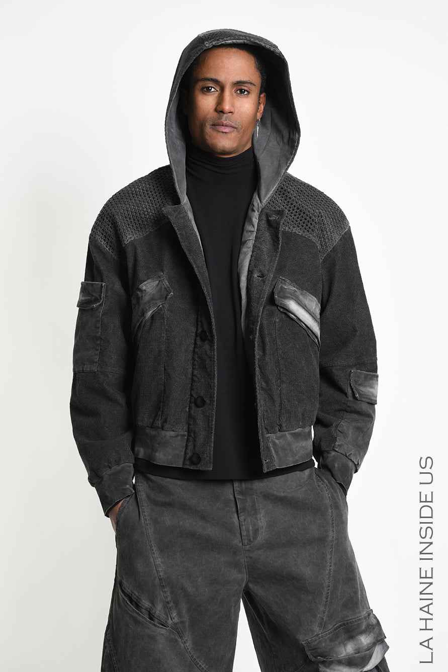3B M1325 SPORT JACKET Over Meshcore Dyed Col Grey