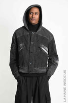 3B M1325 SPORT JACKET Over Meshcore Dyed Col Grey