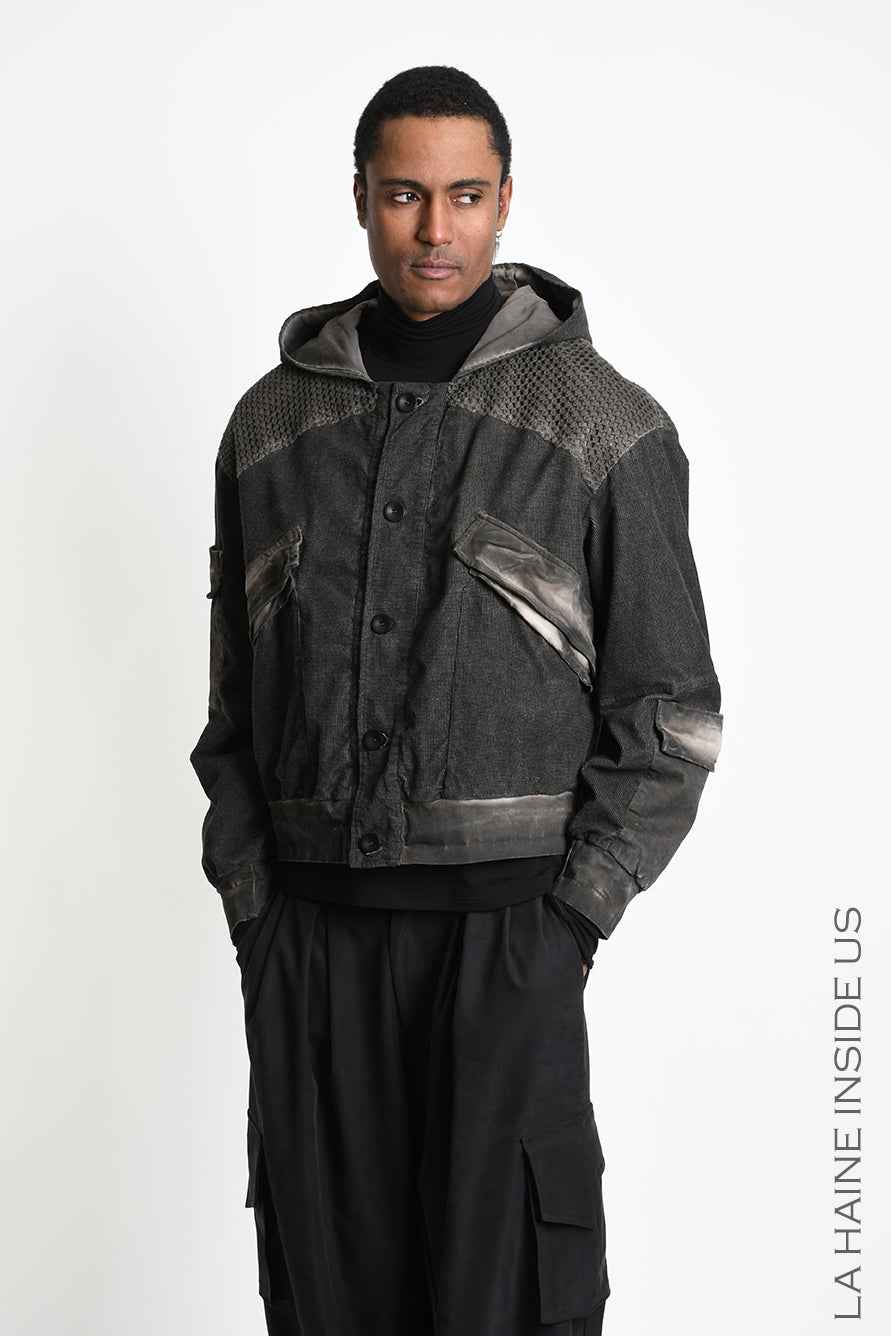 3B M1325 SPORT JACKET Over Meshcore Dyed Col Mud