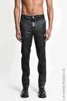 3B M1326 TROUSER Regular Skinny Cotton Coated Black