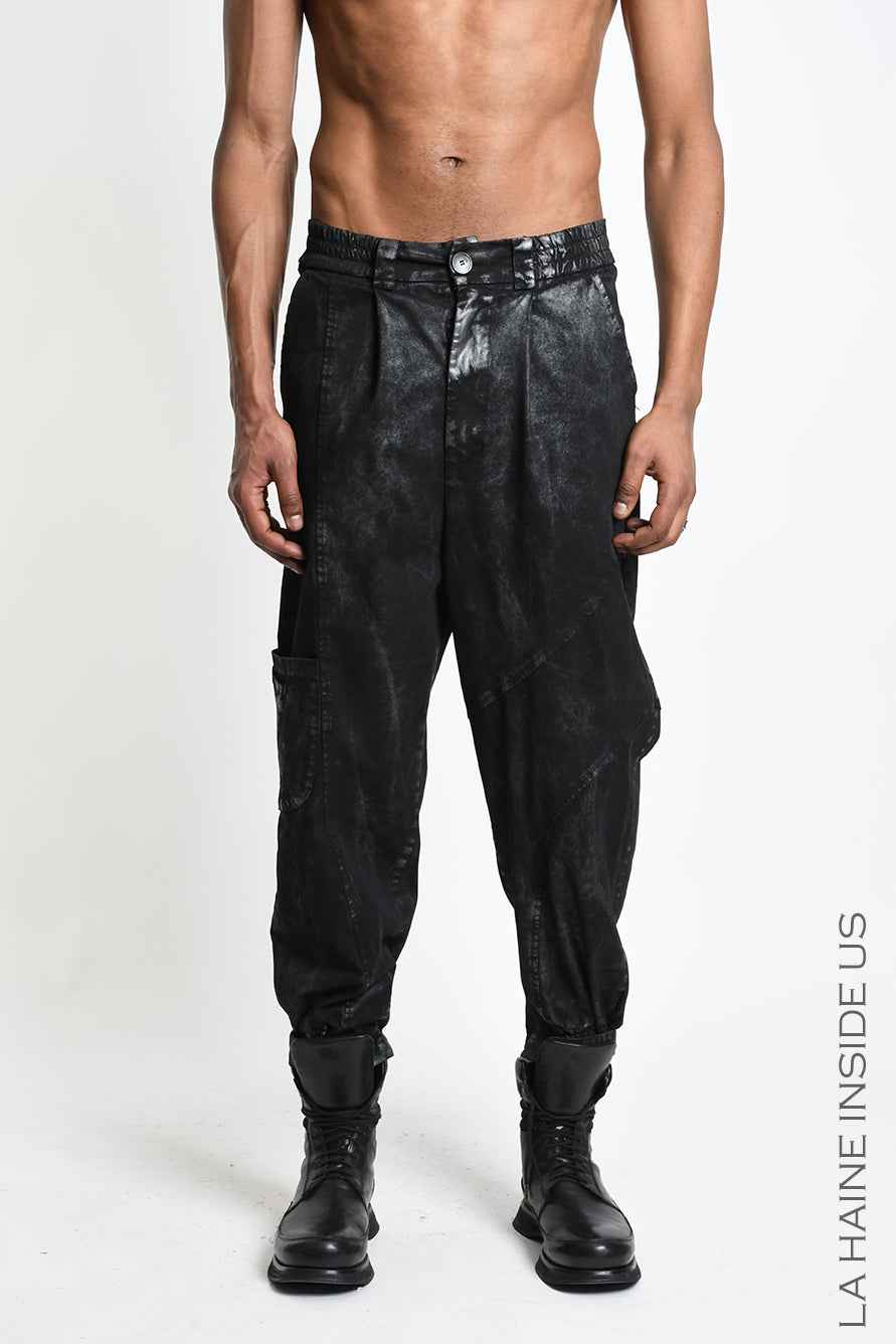 3B M1327 CARGO Over Gabardina Coated Black